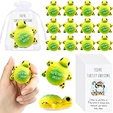 Libima 20 Pcs Turtle Stress Balls Bulk for Adults Motivational Quotes Gifts Positive Inspirational Balls for Coworker Awesome Stress Relief Toys Party Favors Goodie Bag Stuffer (Turtle)