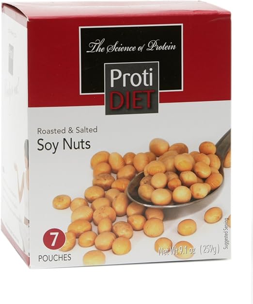 Proti Diet Roasted and Salted Soy Nuts (7 Servings/Box) Amazon.ca Grocery