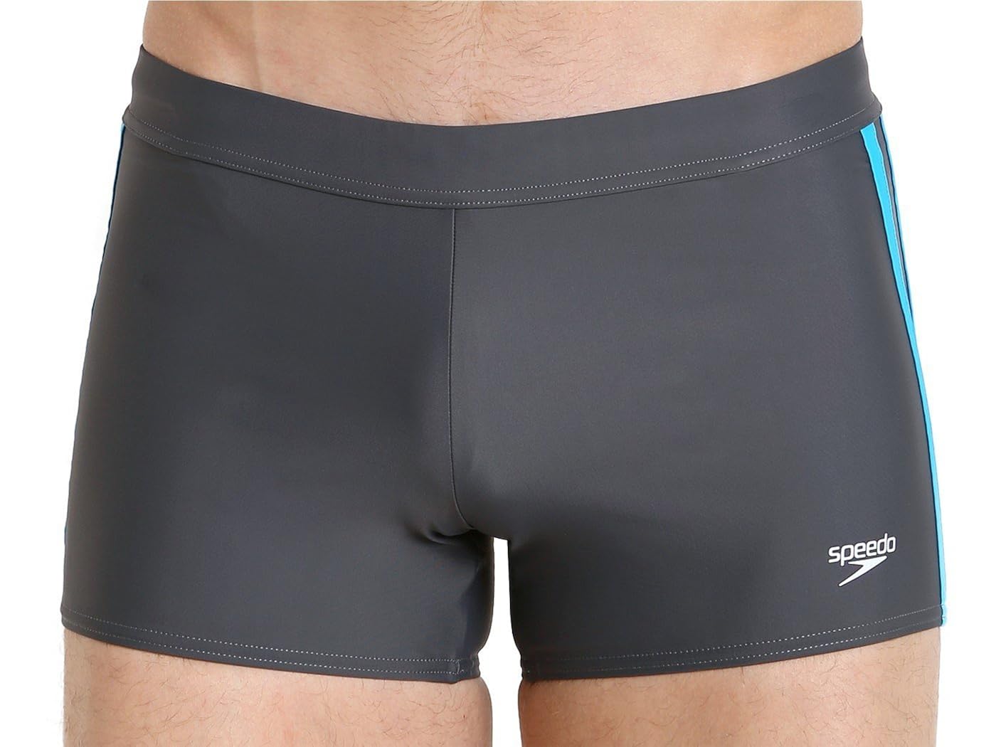 Speedo Men's PowerFLEX Eco Shoreline Square Leg Swimsuit