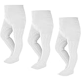 EPEIUS Baby Girl Tights Thick Cable Knit Leggings Stockings Cotton Pantyhose for Newborn Infant Toddler 3/4/5/6 Pack