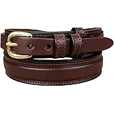 Yoder Leather Company Men's English Bridle Leather Ranger Belt - 1 1/4" Taper to 3/4"