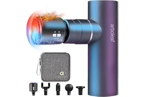 arboleaf Thermacool Massage Gun Deep Tissue with Heat and Cold Head, FSA HSA Eligible Items, Full-Metal Electric Portable Hand Held Massager Gun for Back, Body Sore Muscles, Pain Relief