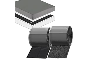 KAEGREEL 11cm(4.3") X 6M(19.7ft) Non Slip Couch Cushion Grips Holder Mattress Pads Strips Keep Mattress Bed Sheet Sofa Couch Cushion from Sliding Premium Self Adhesive Hook and Loop Tape for Furniture