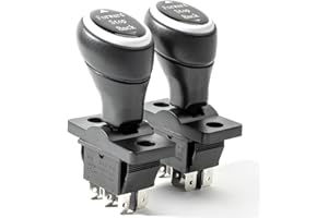 TOICOTTAGE 2 Pcs 6V 12V 24V Compatible with Power Wheels Forward Reverse Switch, Forward Stop Reverse Gear Lever Forward Stop Back Switch Replacement Part Ride Toy