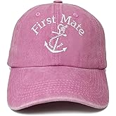 Enodtter Captain First Mate Crew Hats for Men and Women