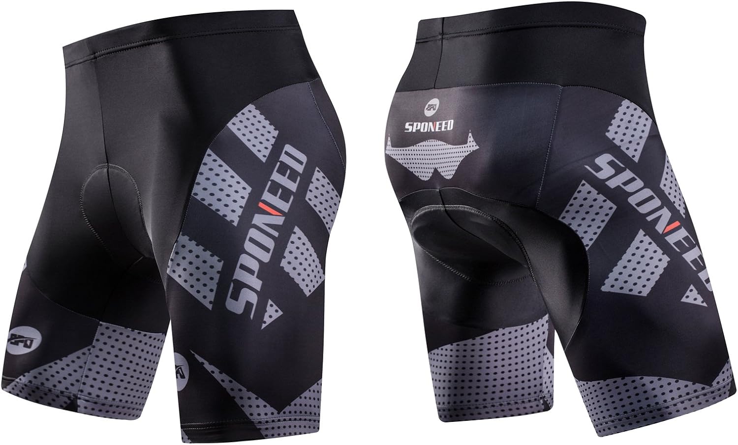 sponeed Men's Cycling Shorts Padded Bicycle Riding Pants Bike Biking Clothes Cycle Wear Tights: Clothing