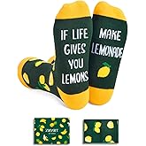 Zmart Fruit Gifts for Men Women - Banana, Watermelon, Avocado, Lemon Socks for Fruit Lovers