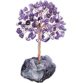 PESOENTH Amethyst Tree Crystal Tree of Life Spiritual Gifts for Women Birthday,Healing Crystals Trees Positive Energy Gemstones Purple Home Room Office Desk Spiritual Meditation Decor
