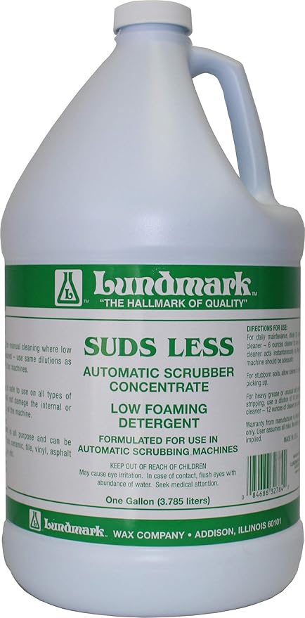 Amazon Com Lundmark Suds Less Low Foaming Cleanser For Floor Machines 1 Gallon 3278g01 4 Home Kitchen