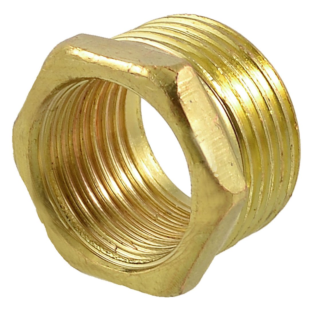 Sourcingmap Brass Housing 19mm Female to 25mm Male Thread Reducer Pipe Adapter Fitting