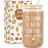 Birthday Gifts for Women Best Friends, Sisters Gifts from Sister, Friendship Gift for Women, Unique Birthday Gift for Friends Female Sister BFF, Bestie - 18 Oz Can Glass