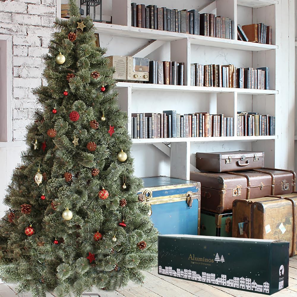 クリスマスツリー 180cm 210cm 150cm 240cm 120cm 松ぼっくり付き 枝大幅増量タイプ 北欧風 ヌードツリー もみの木 クリスマス イルミネーション おしゃれ なしタイプ (180cm)商品画像