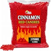 Red Hot Cinnamon Imperials, 3 lb Bulk Candy for Machine Refills | Spicy flavor, dessert buffets, party bowls, offices, restaurants, favors, holidays and events