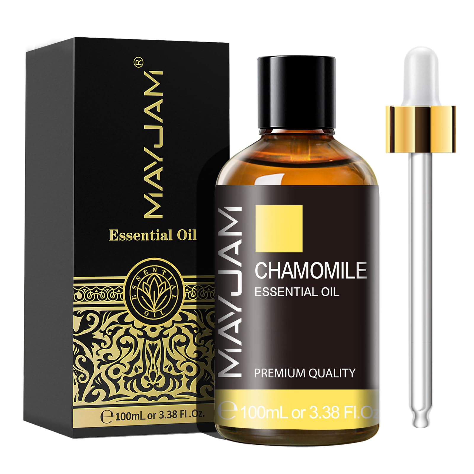 MAYJAM Chamomile Essential Oils 100ML, Chamomile Oil for Diffuser, Humidifier, DIY, Home, Office