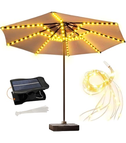 better homes and gardens patio umbrella with solar lights Amazon.com: LED UMBRELLA LIGHT BY BETTER HOMES AND GARDENS! : Tools & Home  Improvement