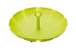 Kitchencraft 24cm Universal Silicone Steaming Basket Insert In Lime Green