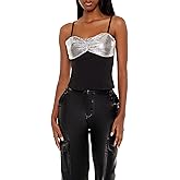 Forever 21 Womens Chainmail Sweetheart Cropped Cami
