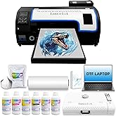 Lancelot M1630 Pro DTF Printer Bundle with Auto Maintenance | Includes oven, preloaded laptop and consumables; white ink circulation, auto cutting, and A3/A4 sheet or roll film support