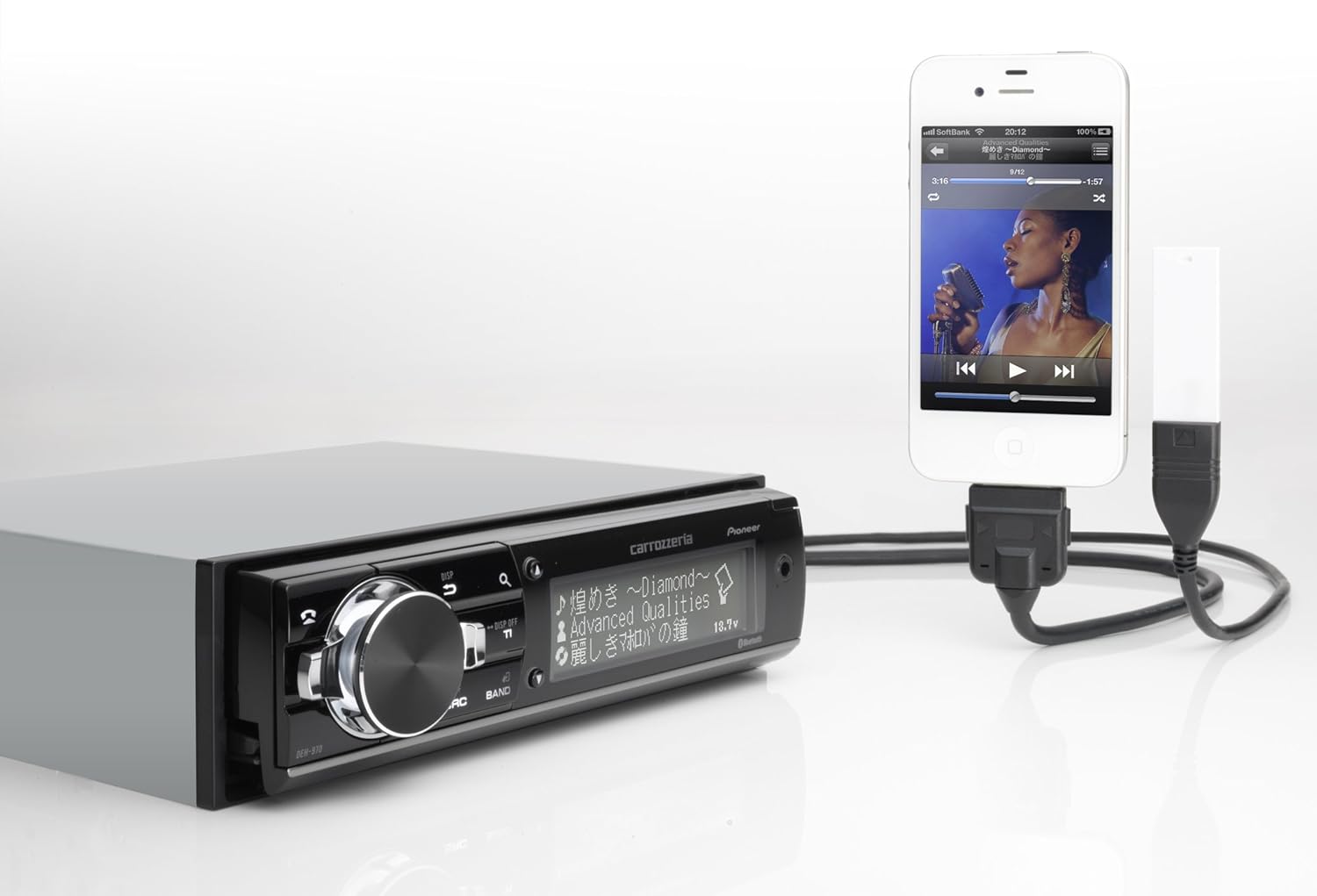 Carrozzeria (Pioneer) Car Audio DEH970 1DIN CD / USB / Bluetooth / SD