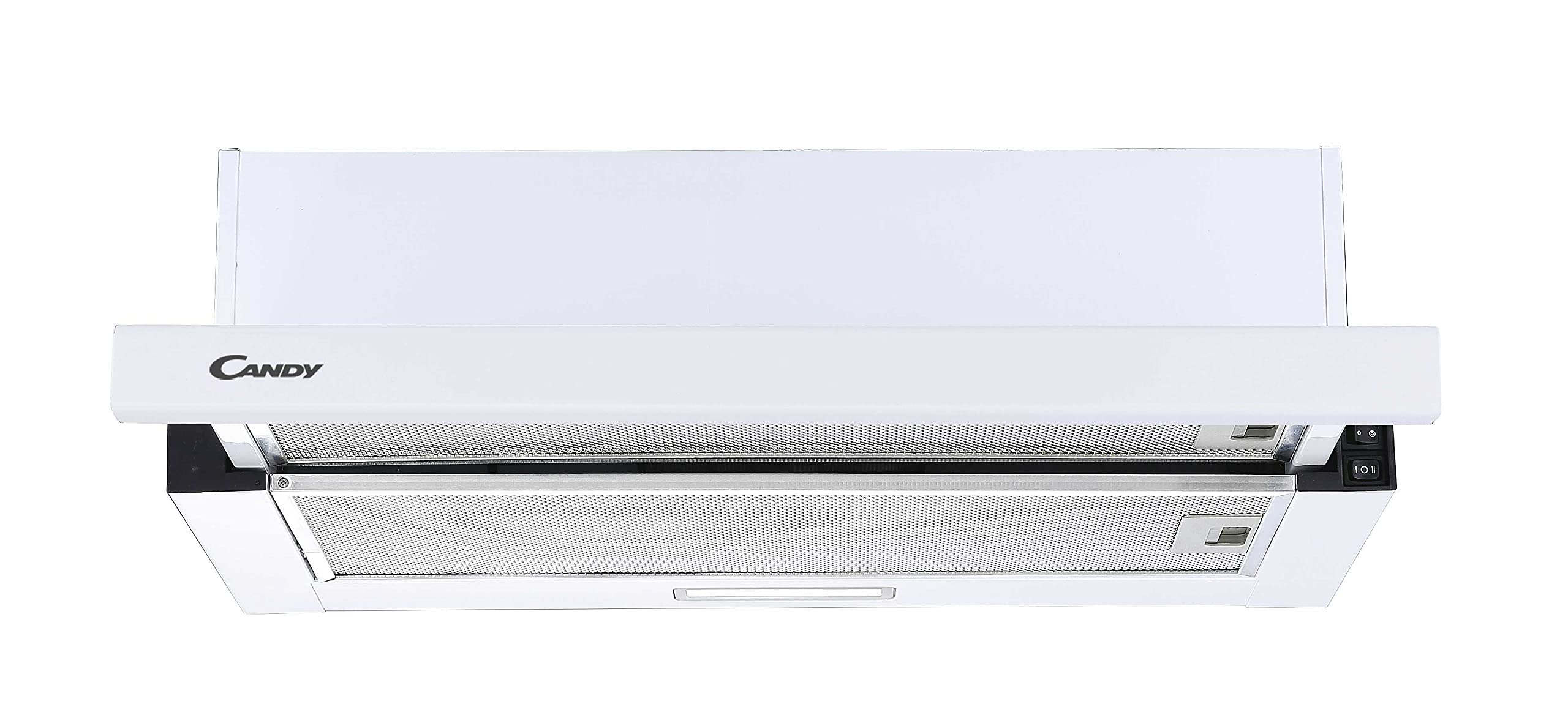 Candy-CBT6252W-Campana-Telescopica-60-CM-2-Niveles-de-Potencia-675W-3321M3H-Filtros-de-Carbono-Panel-Aluminio
