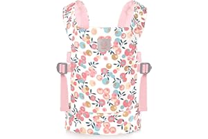 GAGAKU Baby Doll Carrier Stuffed Animal Carrier for Girls Doll Accessory Adjustable Straps for Reborn Baby Dolls - Pink Plum