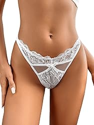SweatyRocks Women's Lingerie Floral Lace Sheer Mesh