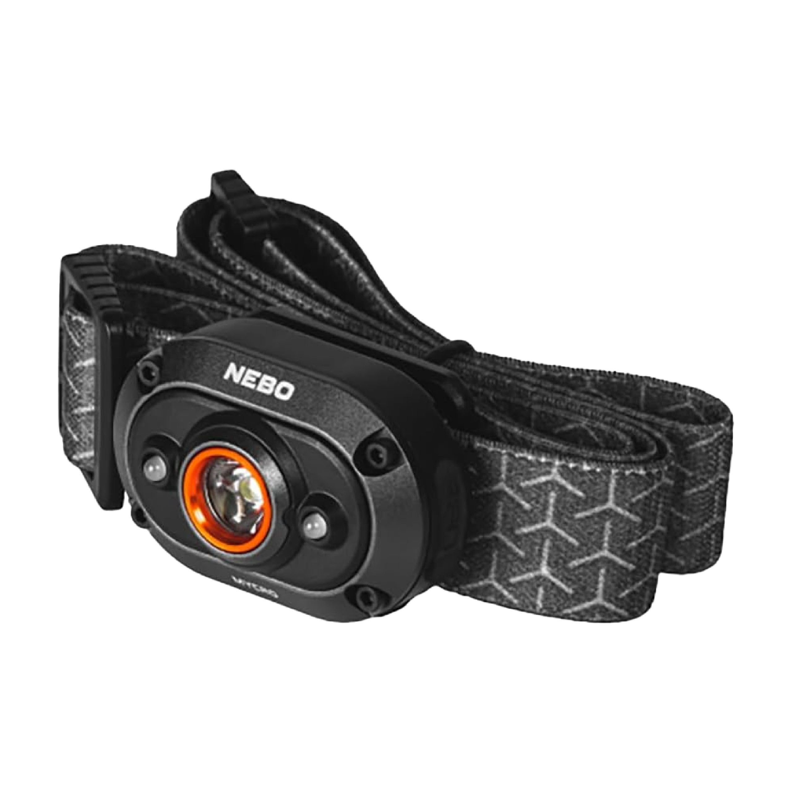 NEBO MYCRO Head Torch - Rechargeable Headlamp & Cap Light for Runners - Headlight with Strap for Outdoor Activities, Running & Sports, Water Resistant - 400 Lumen