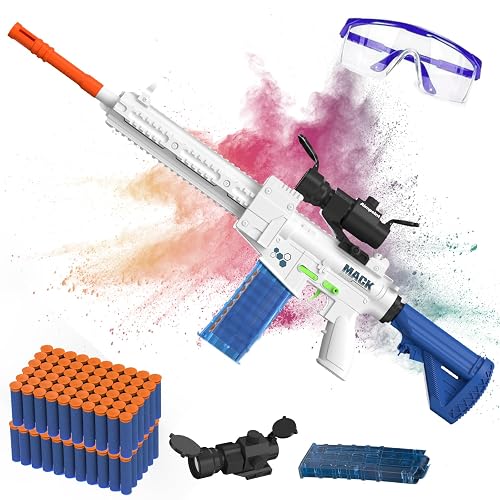 Automatic Toy Foam Blaster Sniper with Scope, Electric Toy Dart Blaster ...