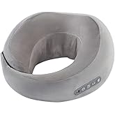 TREVEX Neck Massager with Heat - Deep Tissue Neck Pain Relief U-Shape Design Electric Massager Pillow for Travel Office Home Shiatsu Neck Massager Gifts for Men Women Dad Mom, Grey