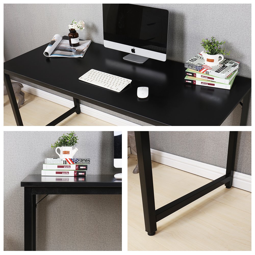 SogesHome Computer Desk 55" PC Desk Office Desk Workstation For Home