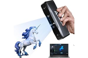 Creality Otter Lite Basic 3D Scanner with High Precision 0.05mm, Auto Scanning, Color Texture Support, Portable Design for 3D Printing, Reverse Engineering & DIY Projects