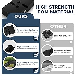 Gyykzz 1 Pack Black Vertical Pivot Connector for