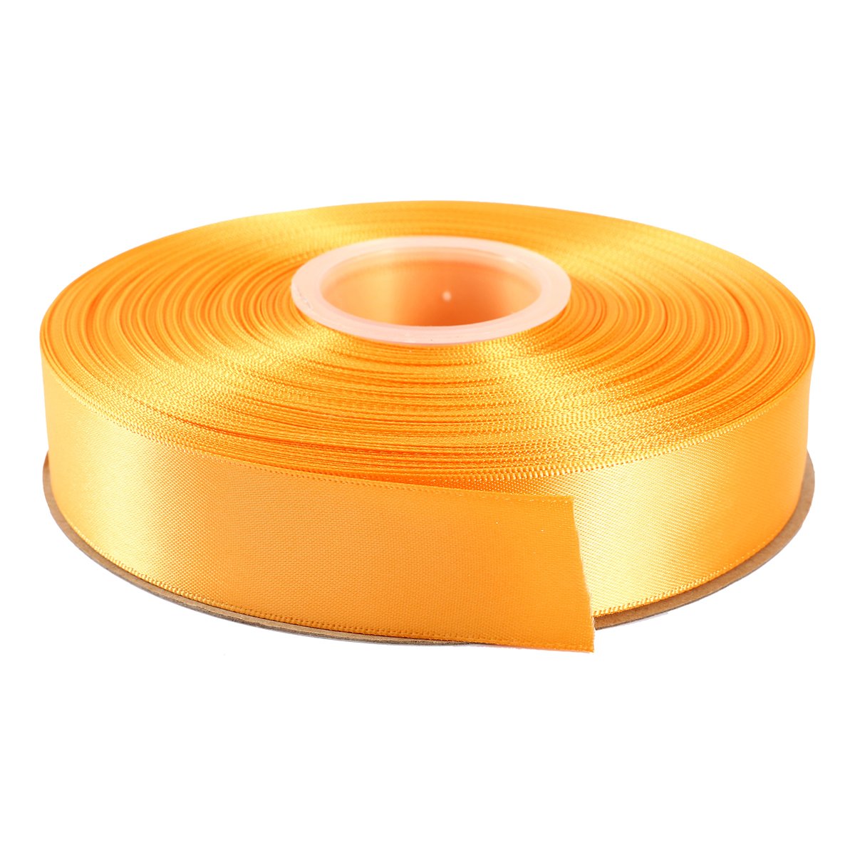 ITIsparkle 25mm Double Faced Satin Ribbon 45 Meters-Roll Set for Gift Wrapping Scrap Books Party Favor Hair Braids Baby Shower Decoration Floral Arrangement Craft Supplies, Gold Ribbon