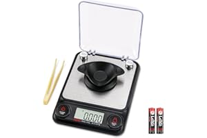 GRAM PRES Digital Milligram Scale 20/0.001 Gram Accuracy,Small Jewellery Pocket Scale Digital Gram and Oz,Digital Gram Scale 