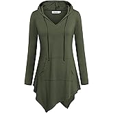 Tencole Womens Hoodies Pullover Sweatshirts Long Sleeve Tops Casual Tunic with Pocket
