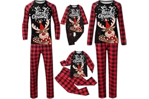 Family Christmas Pajamas Matching Sets 2025 Holiday Xmas Pjs Christmas Jammies Sleepwear Loungewear Women Men Couples