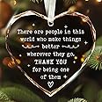 Thank You Gifts for Women, Boss, Coworkers, Manager, Mentor, Teacher, Nurse, Mom, Friends, BFF - Coworker Appreciation Gifts for Women - Thank You Christmas Ornaments - Glass Christmas Ornament 2024