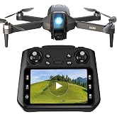 GPS Drone with 1080P Camera for Adults, Drone with 4.5&Prime;LCD Screen Remote | RC Drone with 4.5&Prime; LCD Screen Remote, Foldable Quadcopter, Mini Drone for Beginner, Auto Return, Follow Me, Under 249g