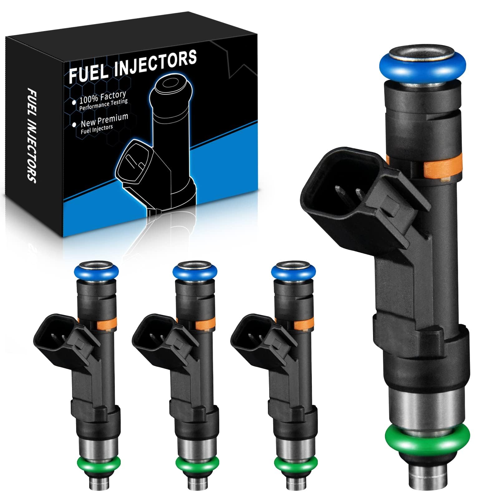 Photo 1 of SZKAIDAG 0280158179 Fuel Injectors for:-Ford 2.0L L4 Focus 2008-2011, Fusion 2013-2017, C-Max 2013-2016, EcoSport 2010-2014, Transit Connect 2010-2013, FJ993 822-11209 Set of 4