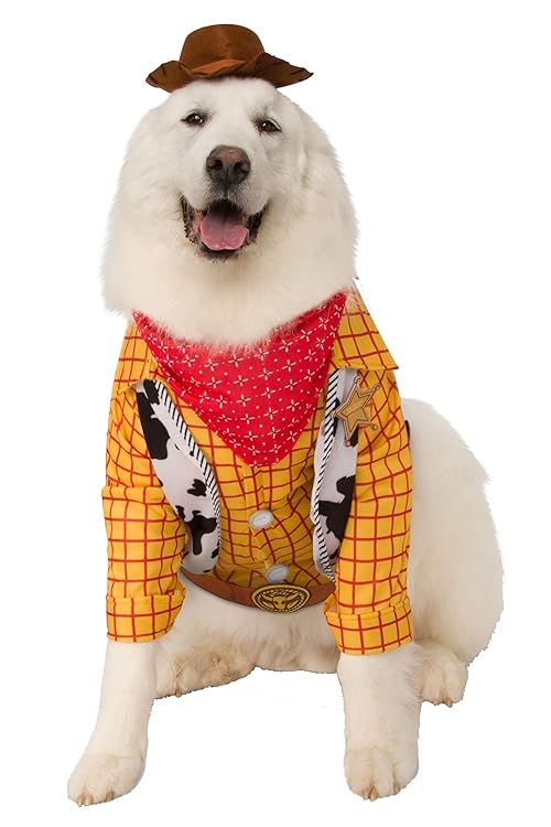 Toy Story: Woody Pet Costume for For Dogs or Cats by Rubies, XXXL