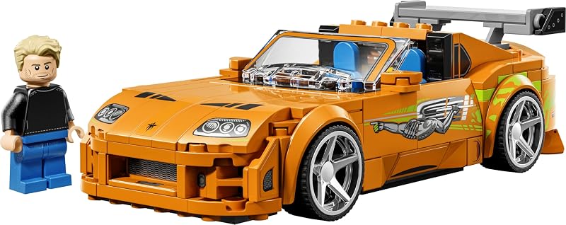 Speed Champions La Toyota Supra MK4 de Fast and Furious - Jouet Voiture - Maquette avec Minifigurine de Brian O'Conner - Cadeau STEM pour Garçon dès 10 Ans ou Ado Fan du Film 77260 — photo 8 sur 8