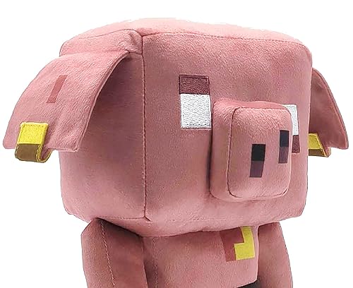 Mattel Minecraft Blaze Runt Plush Toy Pig with Sound Glow-in-the