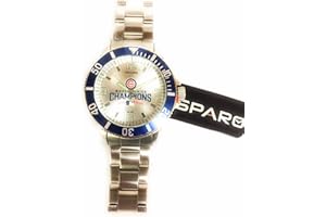 HPERYCAL Chicago Cubs 2016 World Series Champions Men's Watch with Stainless Steel Band
