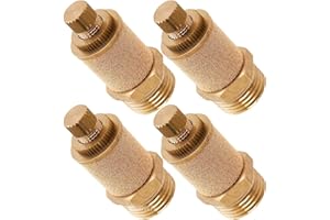 Vixen Air 1/2" NPT Dump/Slowdown/Silencer Flow Control Valve For Suspension - Bundle of four fittings VXA4012-4