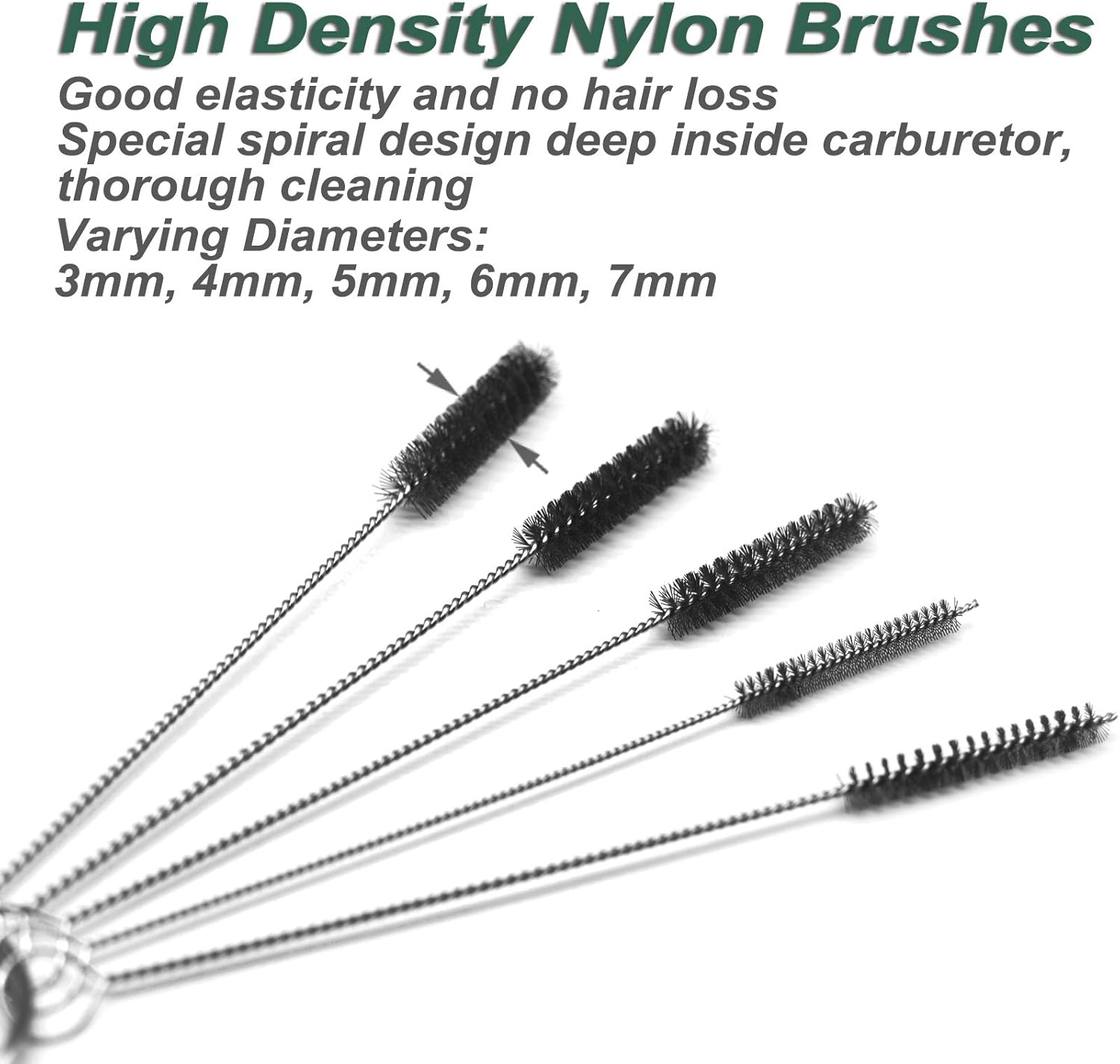 Carburetor Carbon Dirt Jet Remove Cleaner Tool Kit 10 Cleaning Needles with 5 Brushes for Car, Outboard Motor, ATV, Motorcycle Carb Jets: Automotive