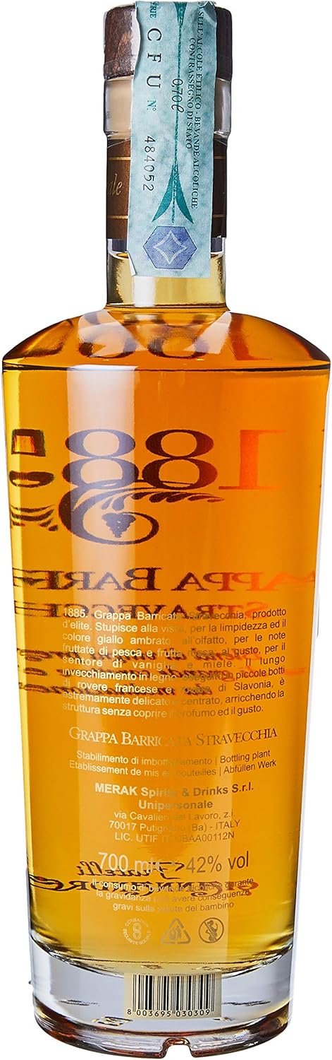 F Lli Giannandrea 15 Grappa Barricata Stravecchia 700 Ml Amazon It Alimentari E Cura Della Casa