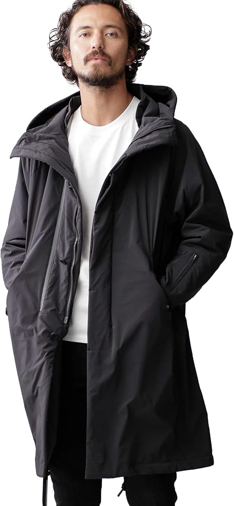 Amazon ナノ ユニバース Nano Universe 機能中綿ロングモッズコート 西川ダウンベスト付 コート ジャケット 通販