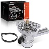 A-Premium Upgraded Aluminum Engine Coolant Thermostat Housing Assembly | Compatible with Chevy Cruze 11-16, Sonic 12-20, Trax 13-21 &amp; Buick Encore 13-21, 1.4L, w/Sensor &amp; O-ring, Replace# 55565336