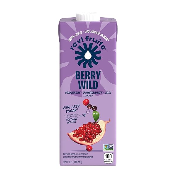 REVL FRUITS BERRY WILD CRANBERRY, POMEGRANATE, ACAI FLAVORED...