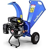 Landworks Mini Wood Chipper Shredder Mulcher Heavy Duty 7HP Compact Design 3" Inch Max Capacity